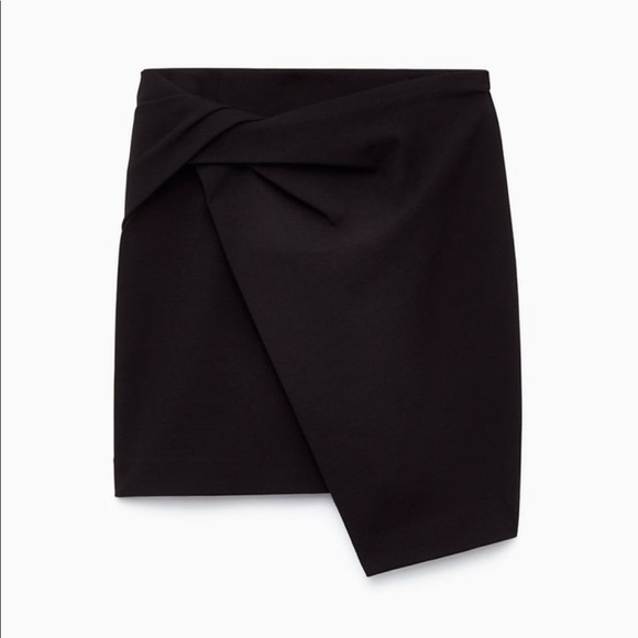 Aritzia Dresses & Skirts - Aritzia Babaton • Jethro Black Wrap Mini Skirt